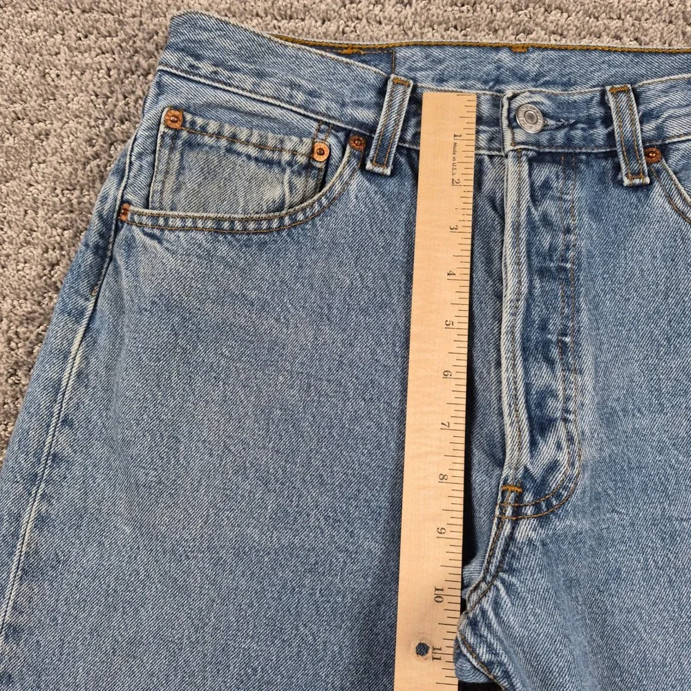 Vintage 90s Levis 501 Jeans Mens 32x34(Fits30x32) Blue Straight Made in Poland